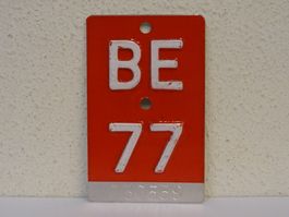 BE 77 VELONUMMER - FAHRRADSCHILD