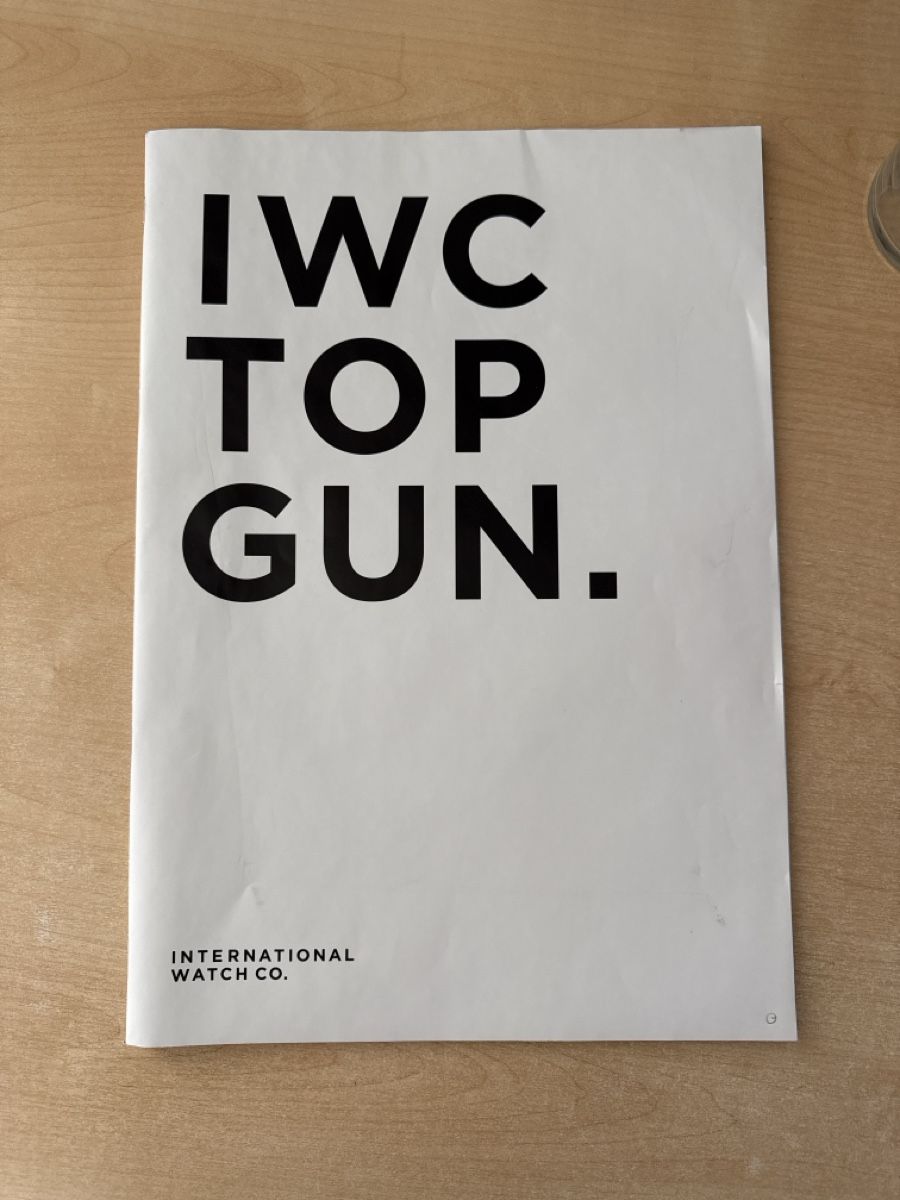 IWC Documenti: IWC Werbung Top Gun – Usato da Samstagern venduto da Xaver5
