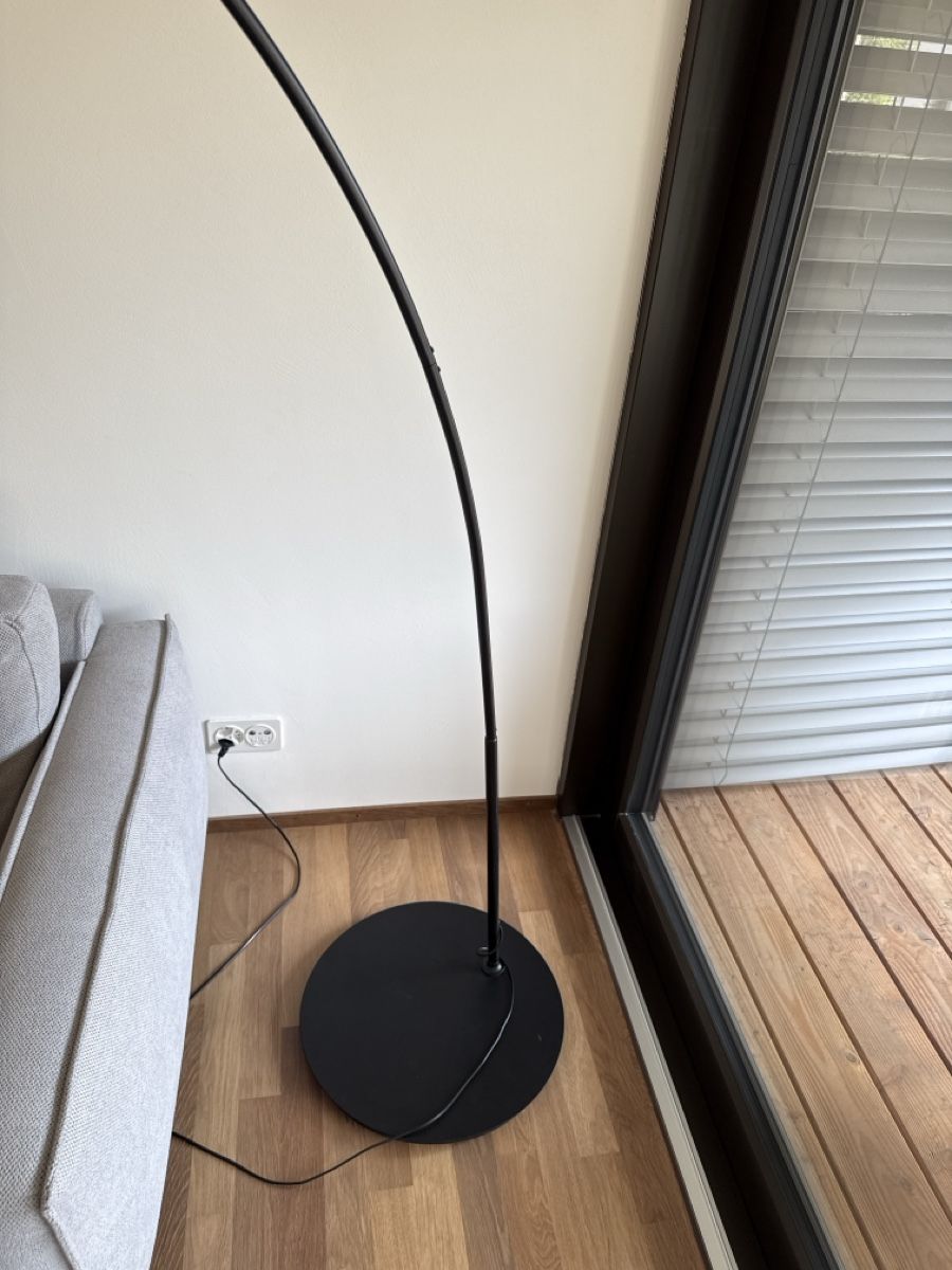 Ikea Lampen: Bogenlampe schwarz Stoffschirm Ikea Ringsta und Skaftet – Gebraucht aus Basel von selinalivia 2