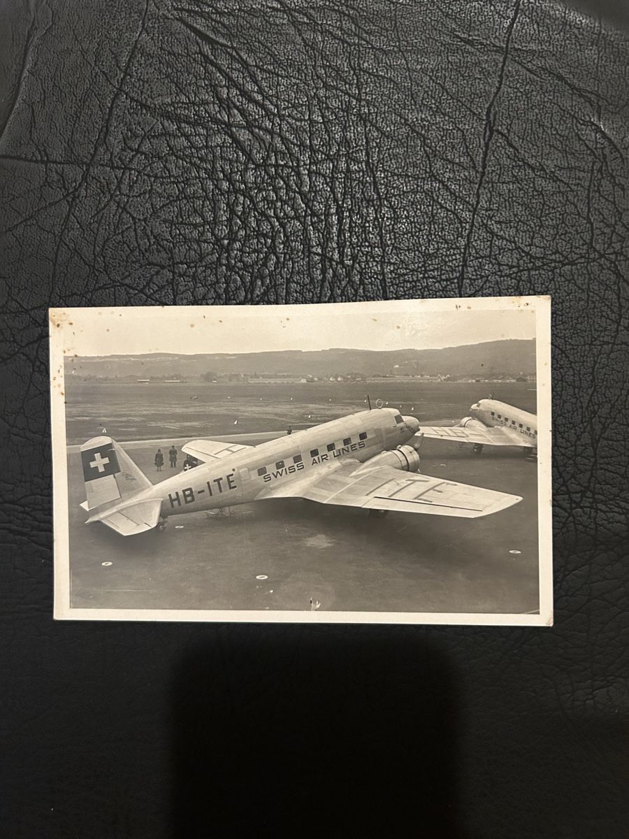 Cartoline postali: Dübendorf 1943, Swiss Air Lines  – Usato da Breganzona venduto da Milesbo