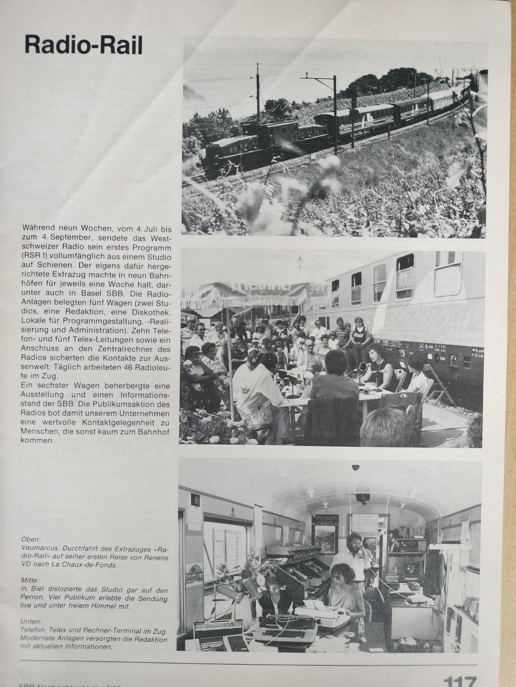 Riviste & Magazine: SBB CFF FFS Nachrichtenblatt von 1983 – Usato da Schwanden Sigrisw venduto da pho_2mc9 3