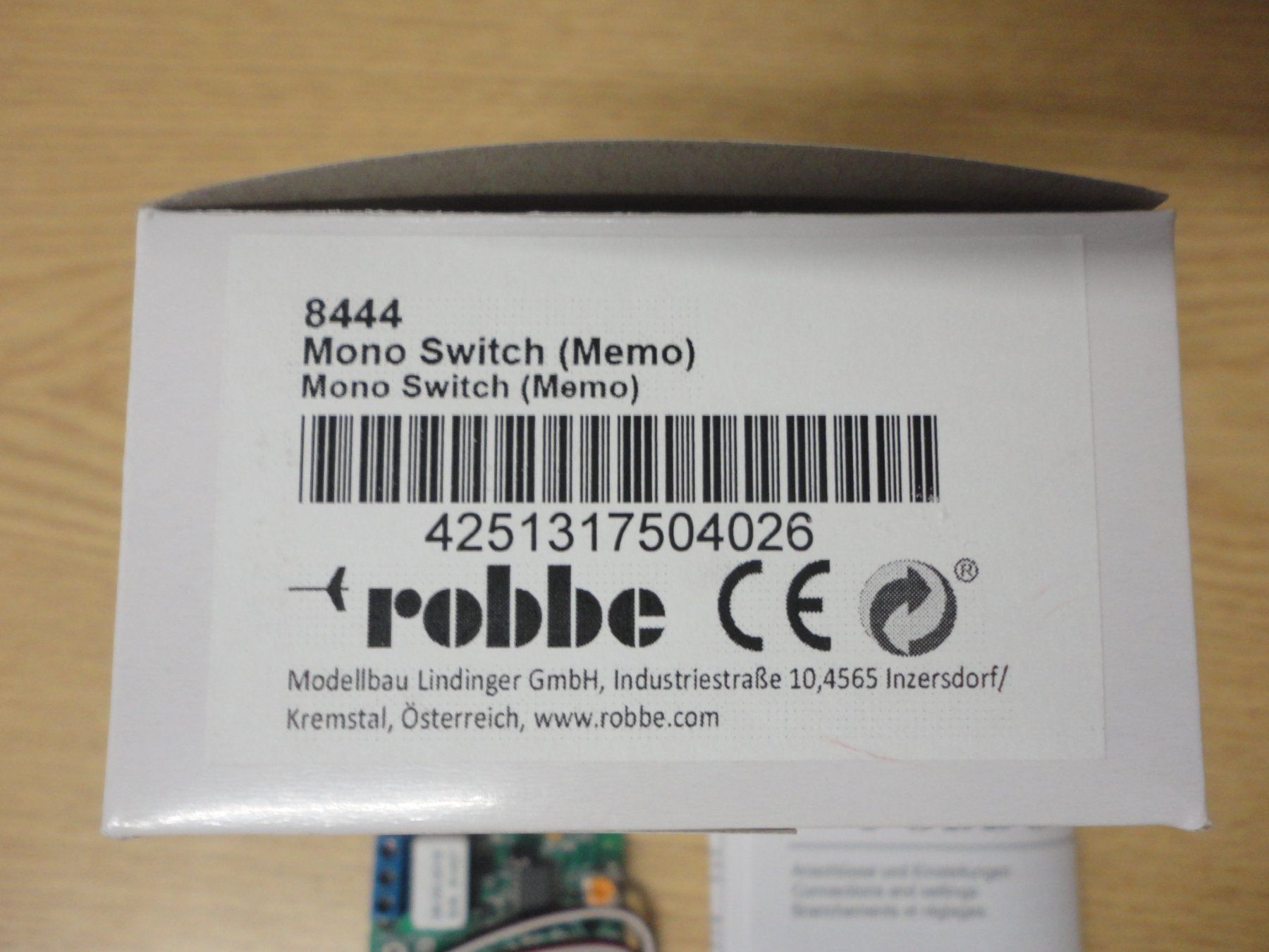 Robbe RC Modellbau: ROBBE Mono SWITCH (MEMO) – Neu und originalverpackt aus Horgen von RcModell 1