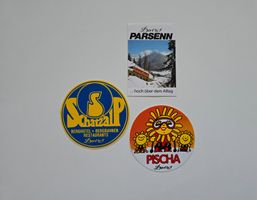 3 alte Davos Sticker / Aufkleber