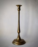 SCHÖNER, GR. BRONZE KERZENSTOCK,  INDIEN ?, 18./19.JAHRH.