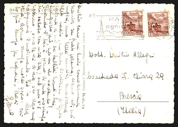 Cartoline postali: AK Locarno, Bar Regina, Innenansicht – Usato da Berlin venduto da bartko-reher 1
