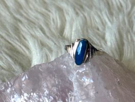 Ring Silber 925 mit blauem Stein