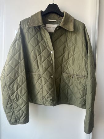 Marc O'Polo Quilted Jacket, Size 44, Dried Rosemary