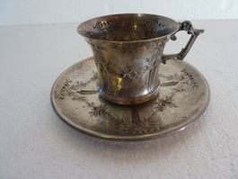 Antike Tasse, versilbert
