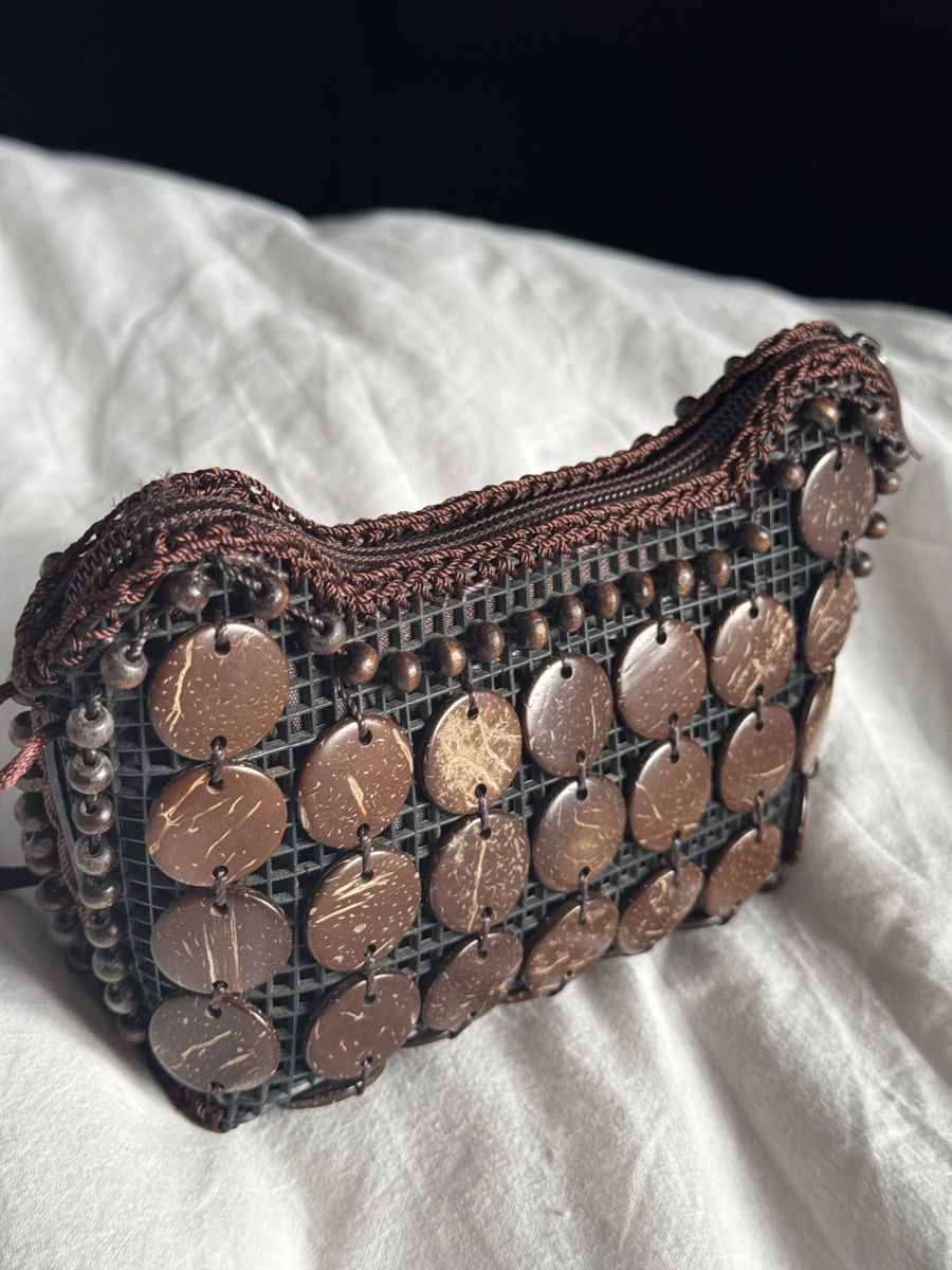 Borse da donna: Small Coconut Shell Beads Bag - New - Handmade in Peru – Nuovo (secondo la descrizione) da Zürich venduto da olalinda 3
