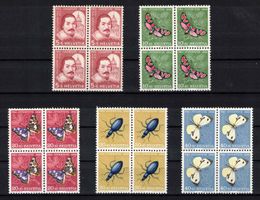 Pro Juventute 1956 im 4er-Block, postfrisch **