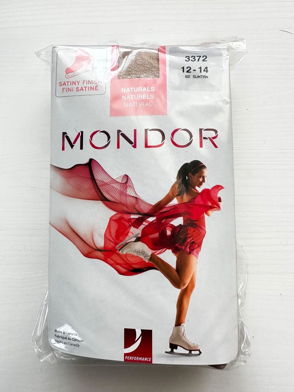 Strümpfe & Strumpfhosen: Mondor Eislaufstrumpfhose 3372 Suntan Gr. 12-14 – Neu und originalverpackt aus Wagenhausen von vintagesecondhand