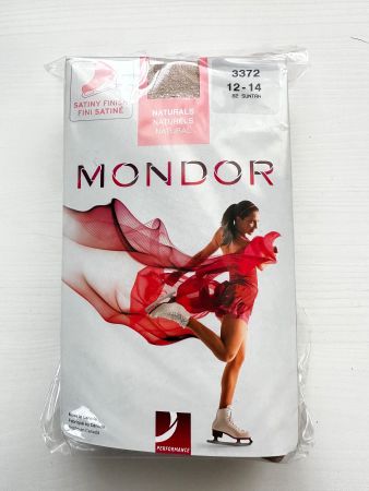 Mondor Eislaufstrumpfhose 3372 Suntan Gr. 12-14