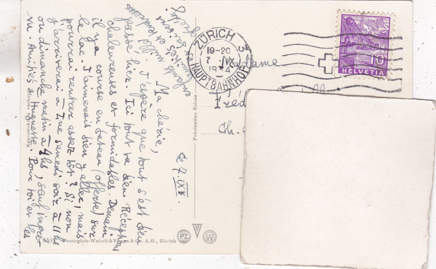 Cartoline postali: Zürich Paradeplatz 1934 – Usato da Herisau venduto da Lisegrat2008 1