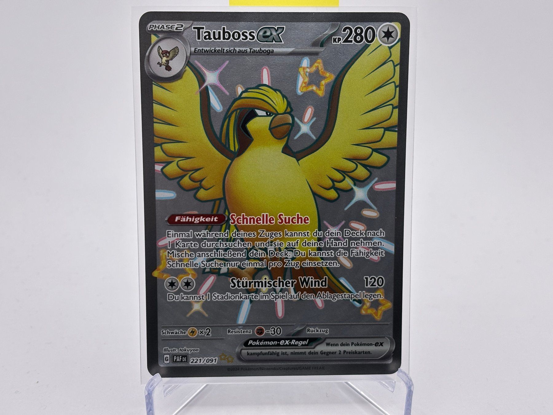 Pokémon Carte collezionabili: Paldeas Schicksale - Tauboss ex  (PAF 221) - DE – Nuovo (secondo la descrizione) da Allschwil venduto da Bullach