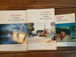 Lot de 3 livres de Joël Dicker,thriller passionnant!