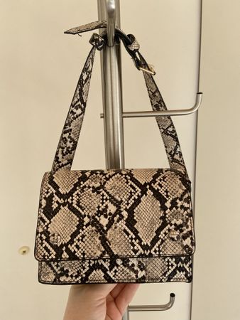 Schlangenmuster Handtasche