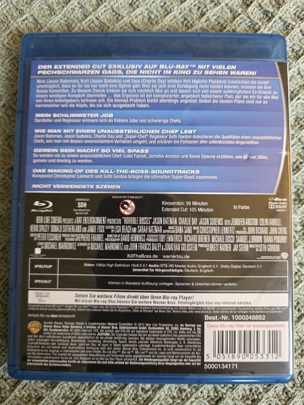 Tutti i DVDs: Kill the Boss - Uncut - Blu-ray – Usato da Ellikon a d Thur venduto da razzorblog 1