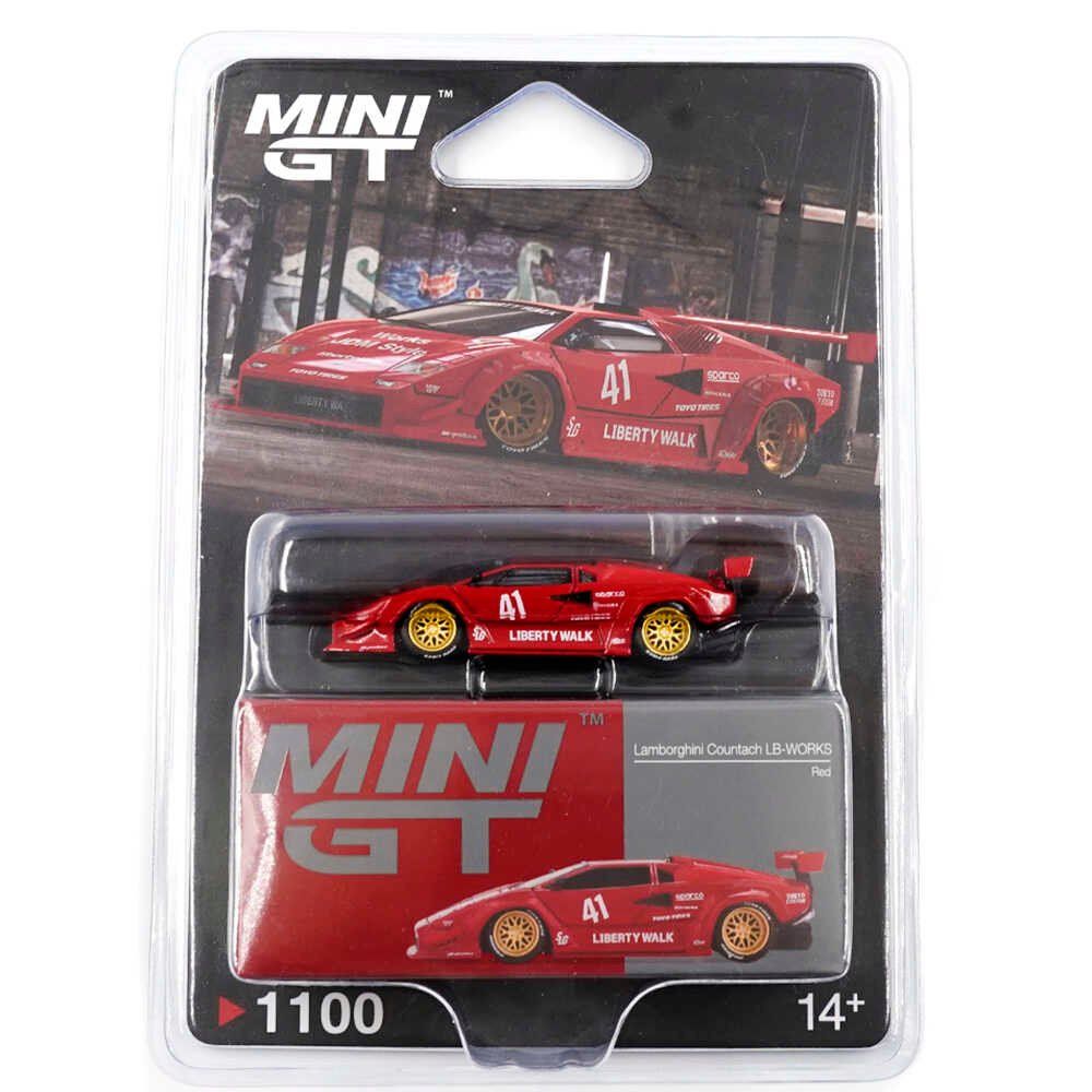 Lamborghini Modellini d'auto: Lamborghini Countach LB-WORKS "Red" (Mini GT 1:64) – Nuovo e nell'imballaggio originale da Tramelan venduto da kha_jvd5 3
