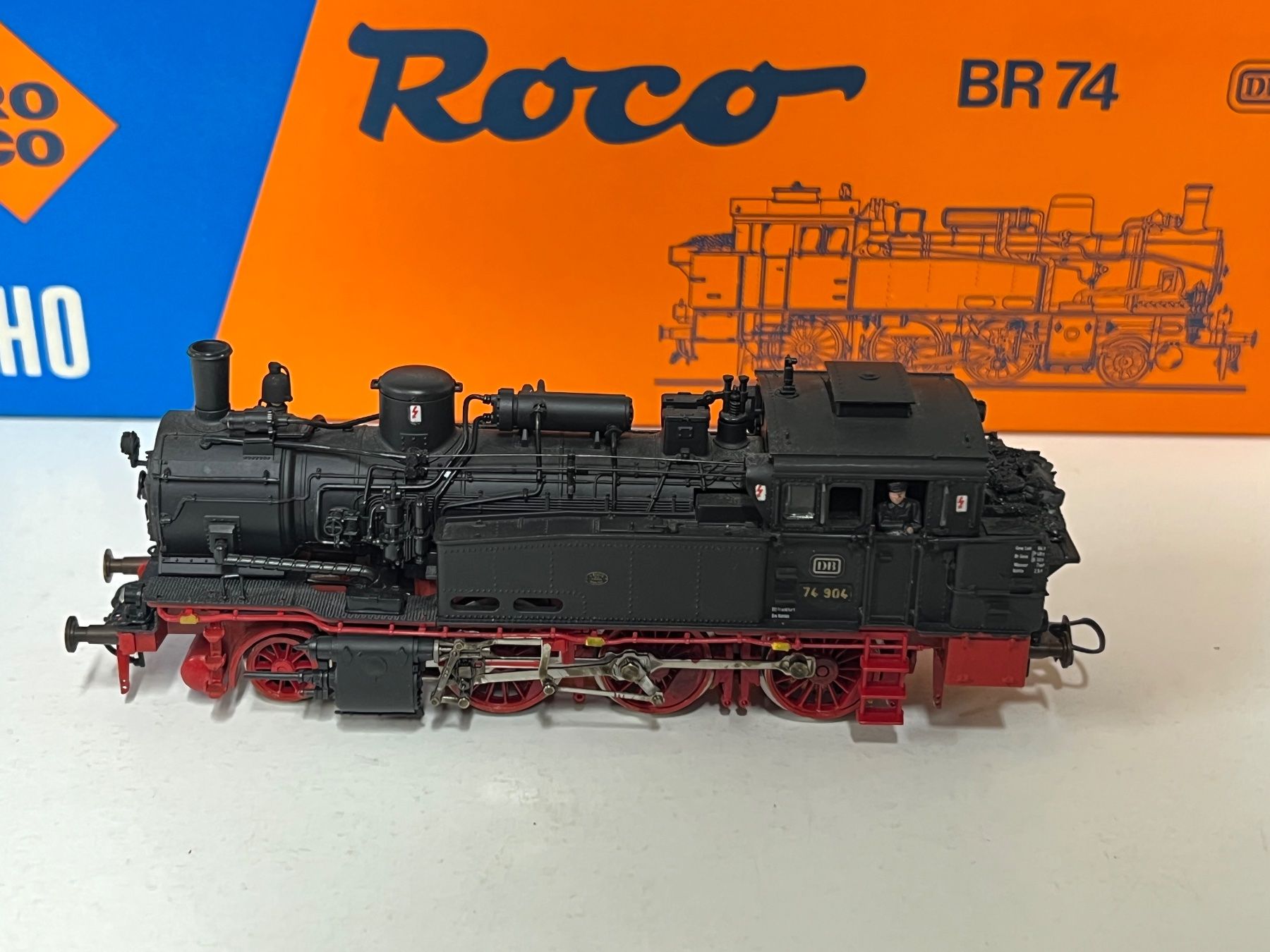 Roco Modellini di ferrovie: ROCO 43271 BR 74 DB  H0 DC Analog – Usato da Geroldswil venduto da TopTrain54 2