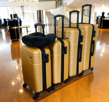 5er Koffer Reisekoffer Familien BUNDLE wayBAG GOLD NEU