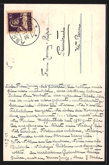 Cartes postales: Ascona, Collegio Pontifico, Gartenpartie – D'occasion à Berlin par bartko-reher 1