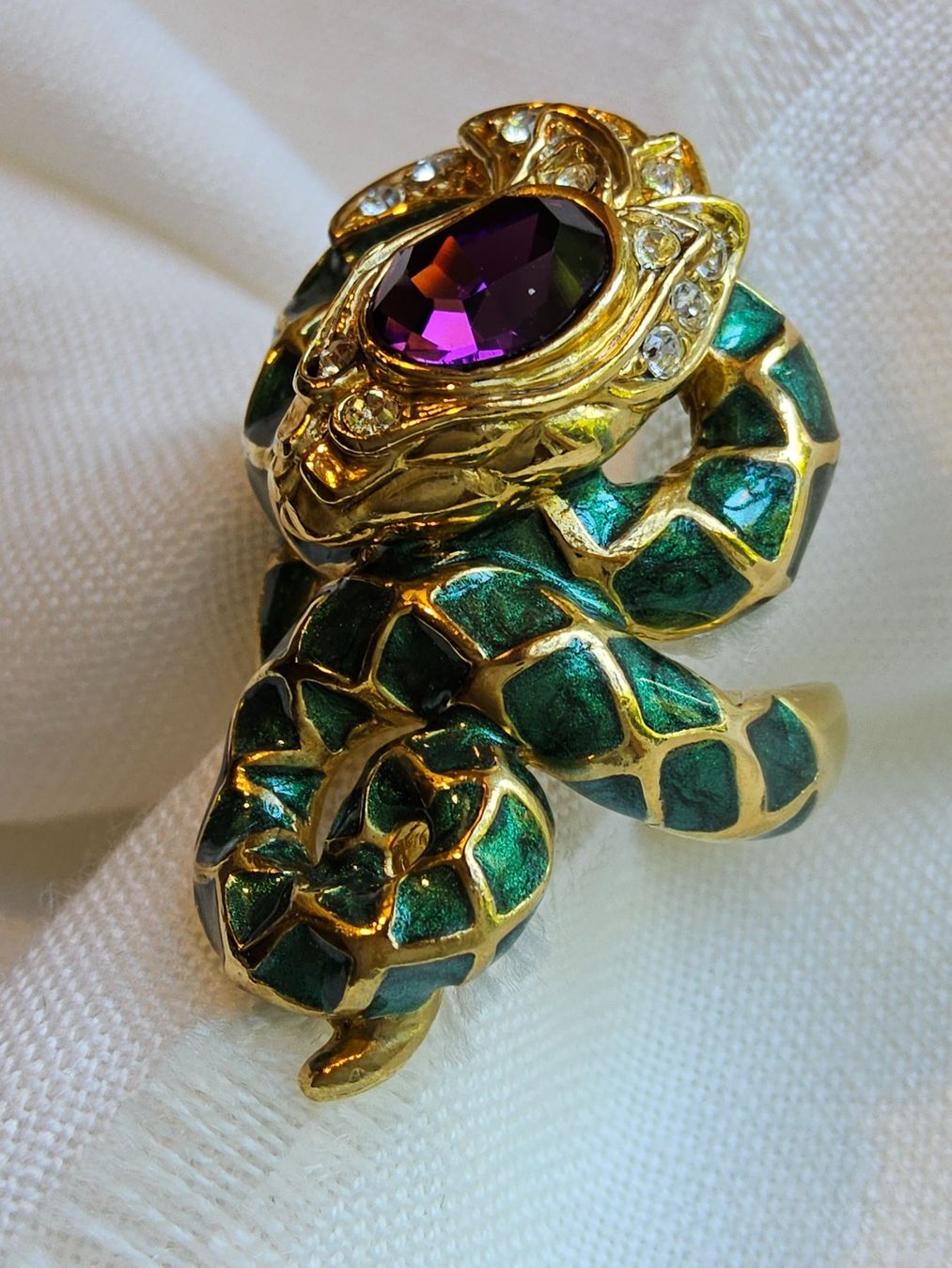 Anelli: Roberto Cavalli Cocktail Statement Schlangen Ring Gr. 51 – Usato da Zürich venduto da SciTec 5