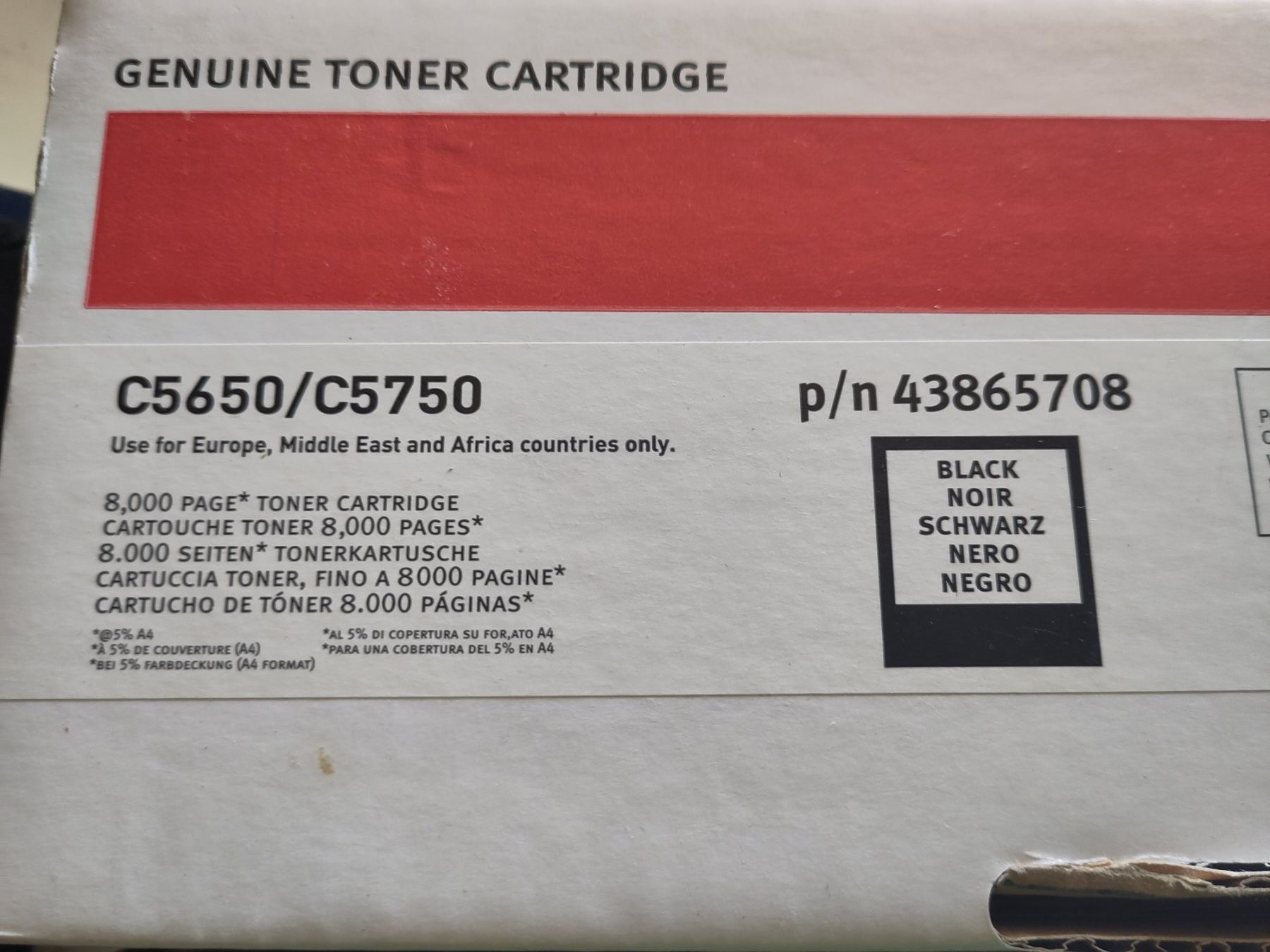 Oki Cartucce per stampanti & toner: Toner Oki gelb und schwarz – Nuovo e nell'imballaggio originale da Aarwangen venduto da Riverman