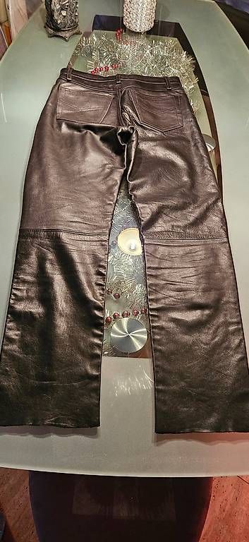 Hosen: Biker Lederhose Schwarz – Gebraucht aus Ittigen von Auderset 1