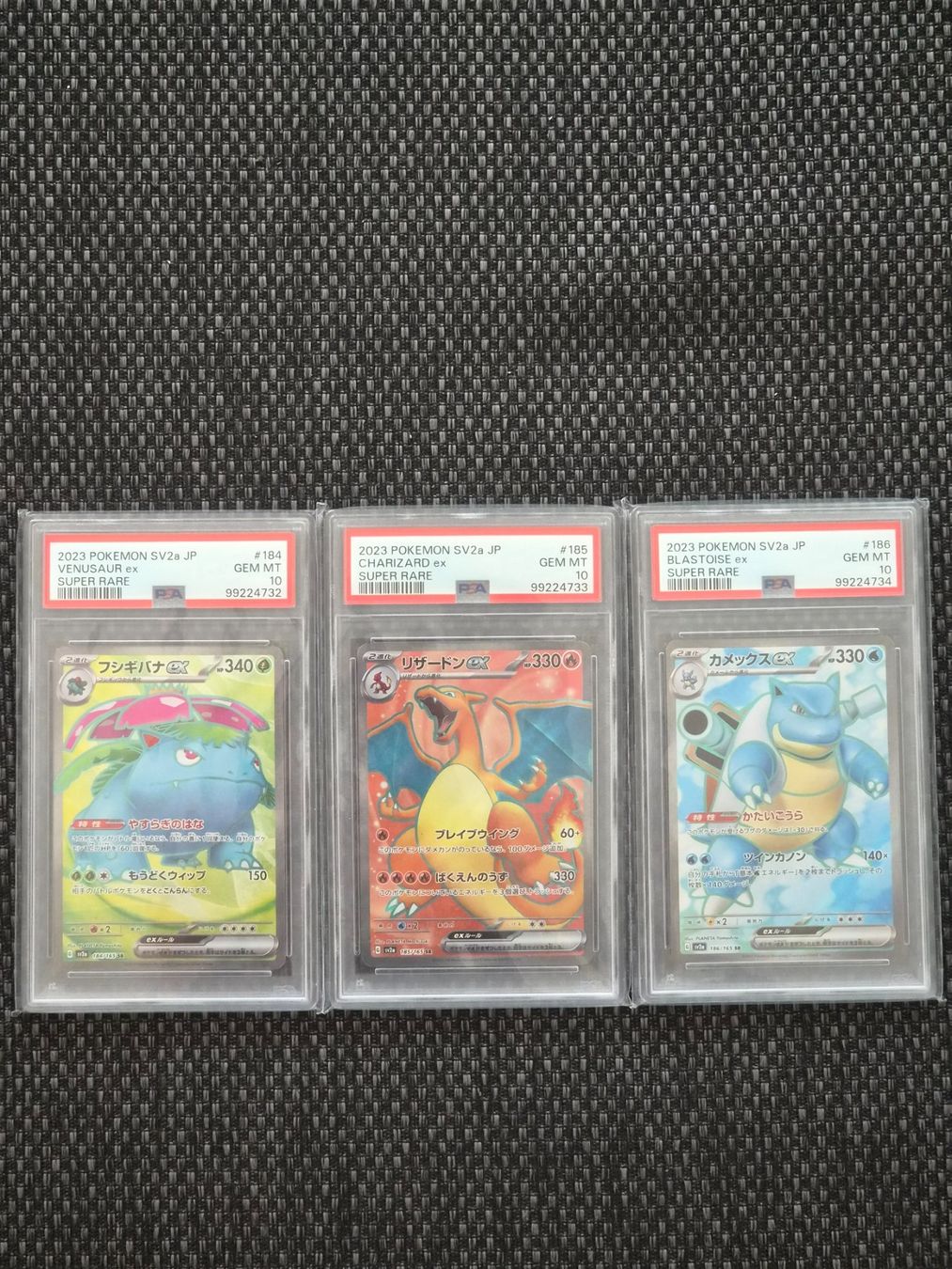 Pokémon Carte collezionabili: 3 Pokemon Karten PSA 10 Venusaur Charizard Blastoise seq. Nr – Nuovo (secondo la descrizione) da Wattwil venduto da xGamePlayElite