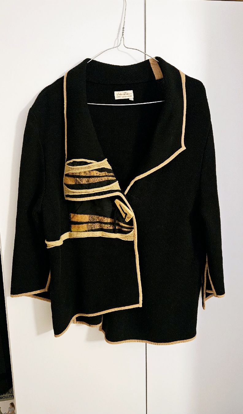 Giacche: Schwarz/braun Strickjacke Gr. XL – Usato da Hellbühl venduto da Oki_doki