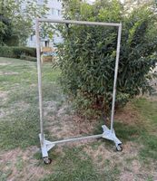 Kleiderständer mit Rollen metall massiv
