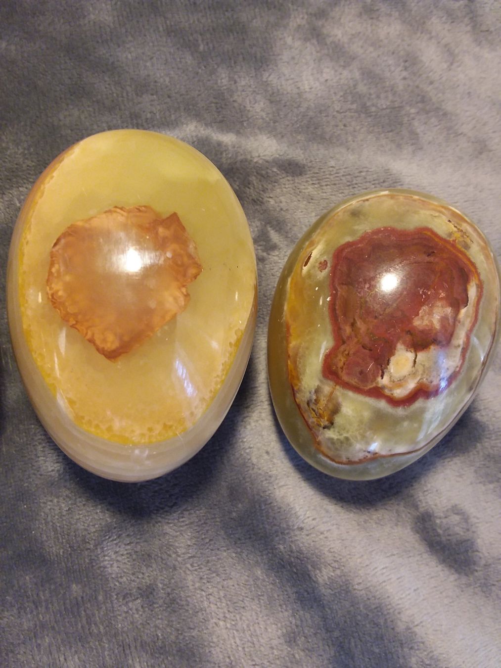 Minerali & Pietre curative: 3 handpolierte Onyx Marmor Steine – Usato da Zürich venduto da SciTec 5
