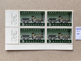 277, postfrisch, Viererblock