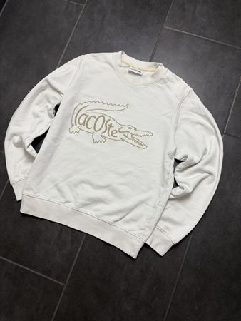 Lacoste Sweatshirt in weiss (sehr selten), Gr.S Neuwertig 