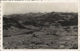 Alte Ansichtskarte Saanen mit Stempel, Schweiz, gel. 1951