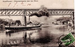 Neptun Rheindampfer bei Schaffhausen AK 1910