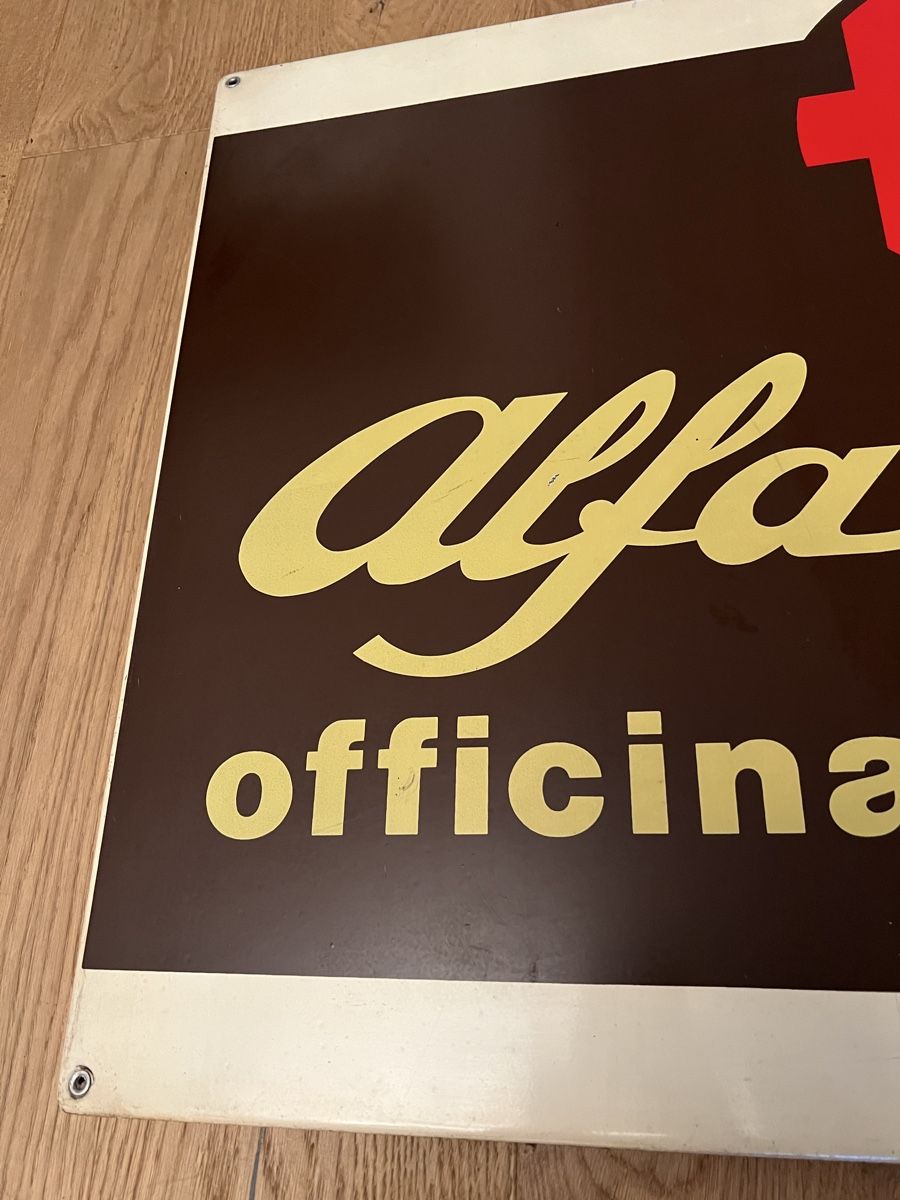 Alfa Romeo Insegne: Alfa Romeo Antik Schild, Händler – Usato da Altdorf UR venduto da Seller660 3