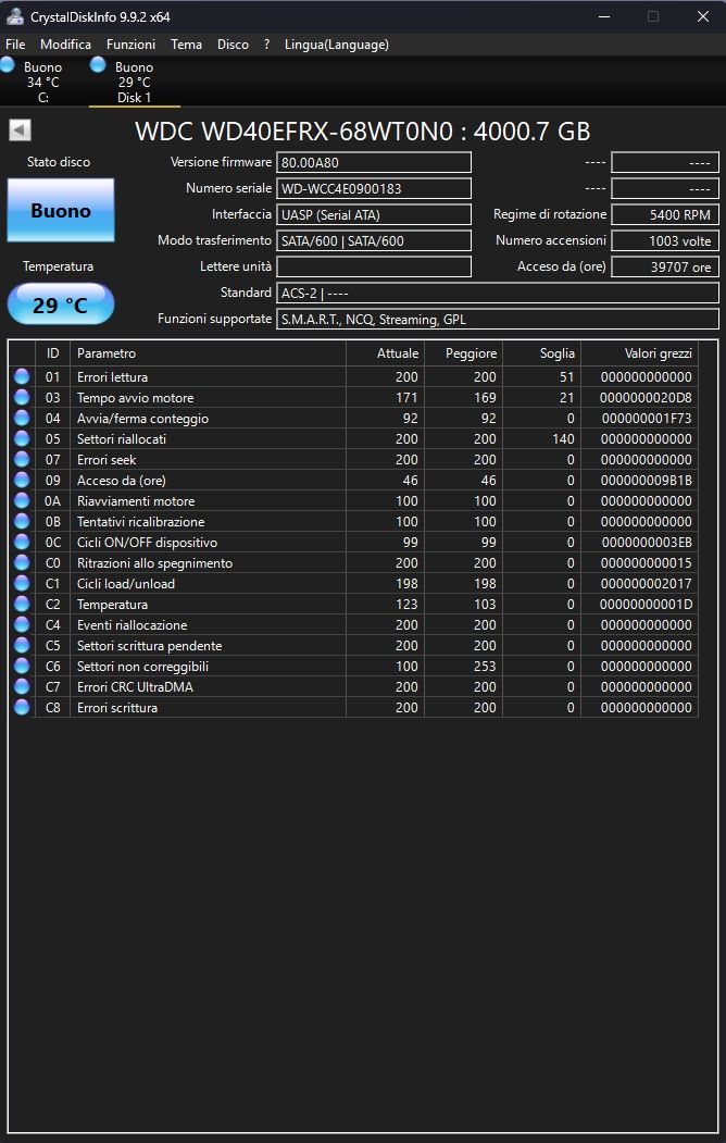 Western Digital Disques durs: HDD WD Red 4TB #5 – D'occasion à Tesserete par aughi 1