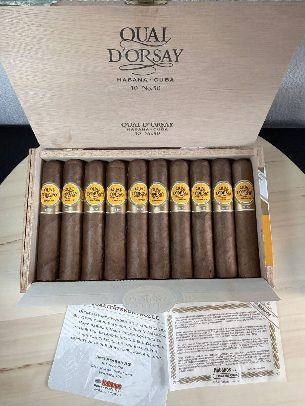 Sigari: Quai d' Orsay No. 50 – Nuovo e nell'imballaggio originale da Dussnang venduto da stefano17