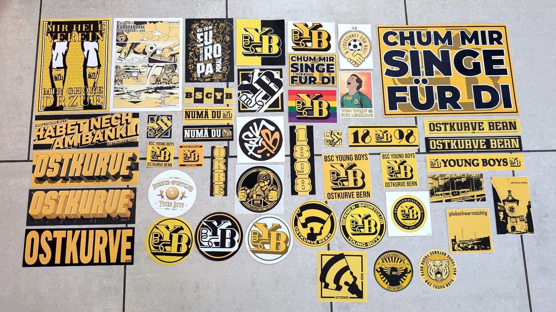 Sticker: BSC YB - FAN STICKER ! – Usato da Spiegel b. Bern venduto da Natix