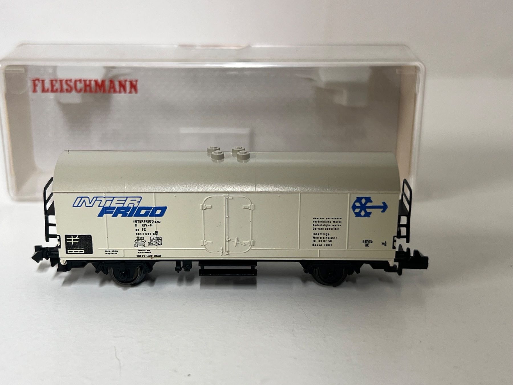 Fleischmann Modellini di ferrovie: FLEISCHMANN 8321 INTER FRIGO  Spur N – Usato da Neuenhof venduto da ludovicco 1