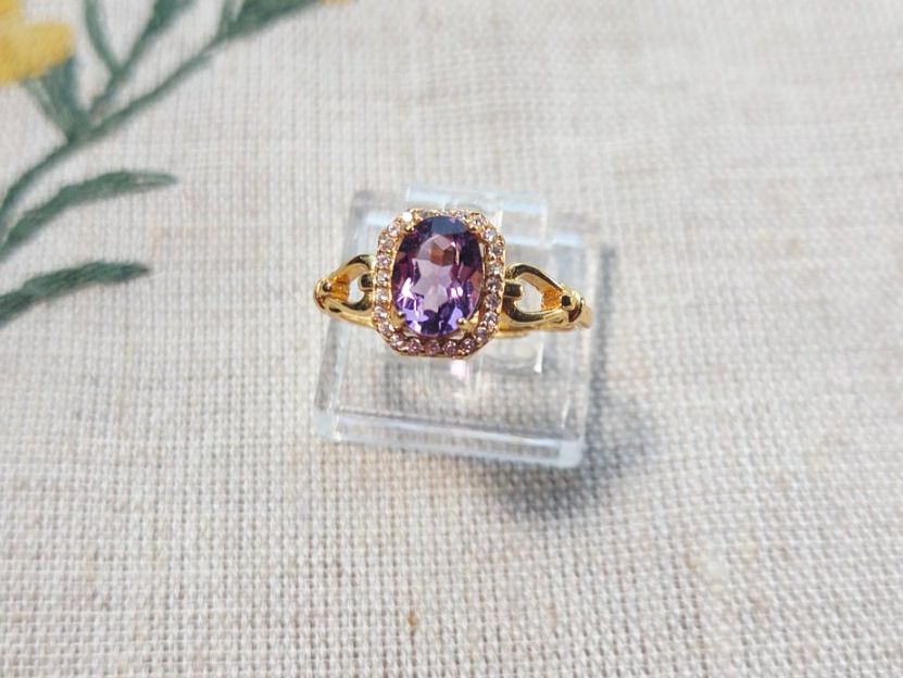 Anelli: NEW - S925 Amethyst Ring (Adjustable) – Nuovo (secondo la descrizione) da Zürich venduto da cin_wcf6