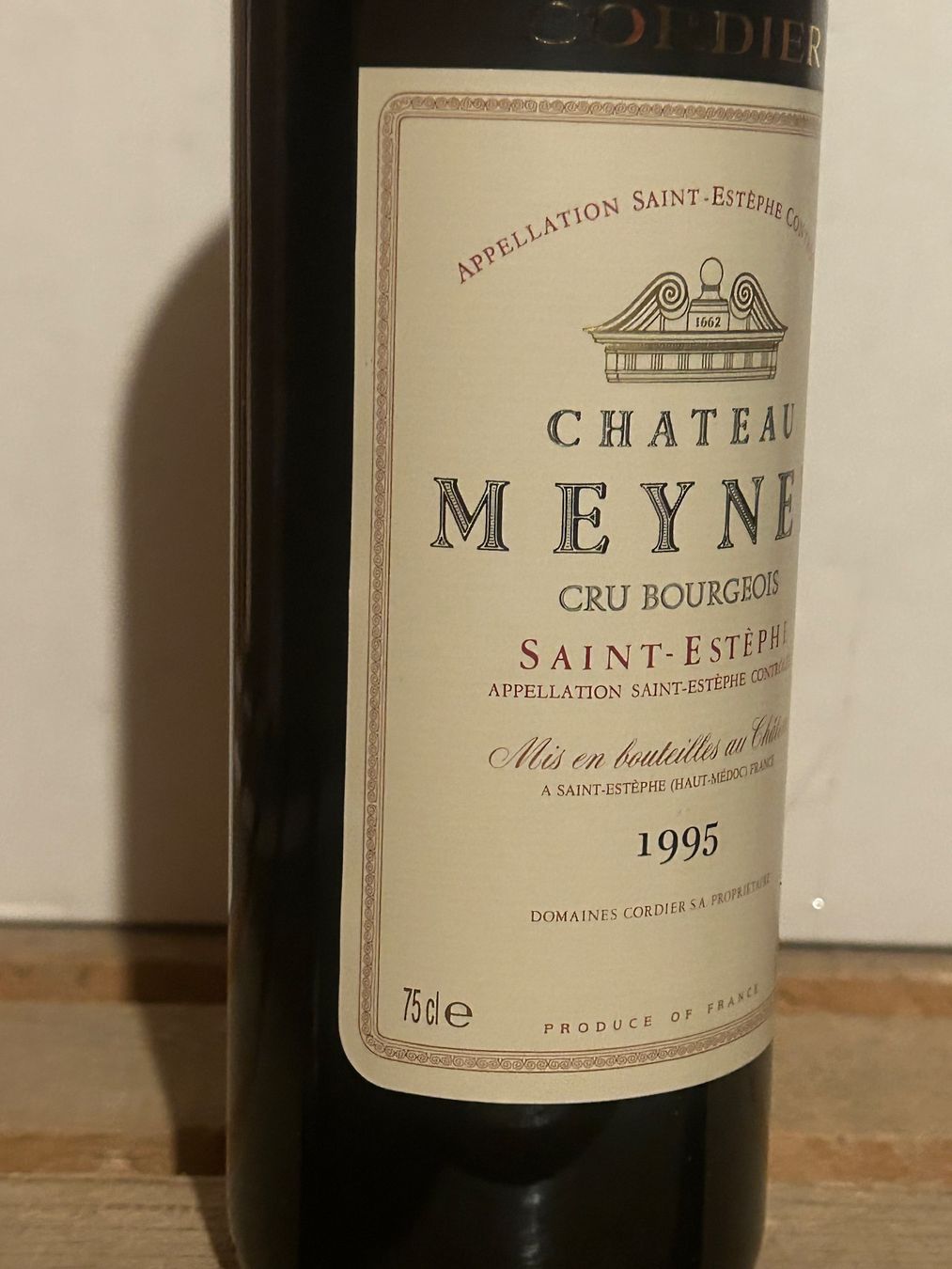 Vino: Château MEYNEY 1995 Saint-Estèphe – Nuovo (secondo la descrizione) da Roche VD venduto da avediscipule 2