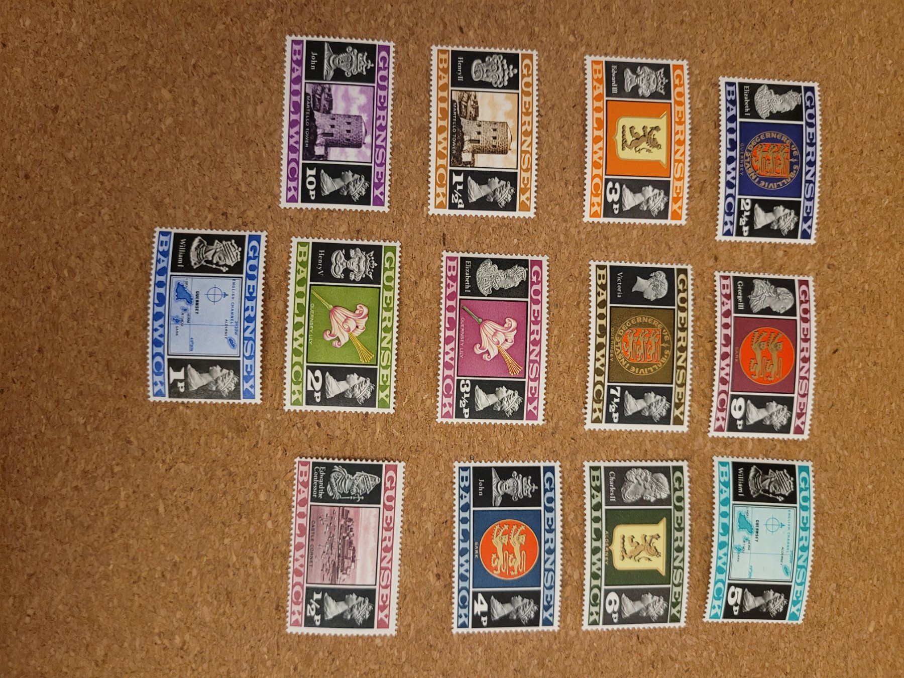 Alle Briefmarken: Marken Guernsey – Gebraucht aus Inwil von Flower2325