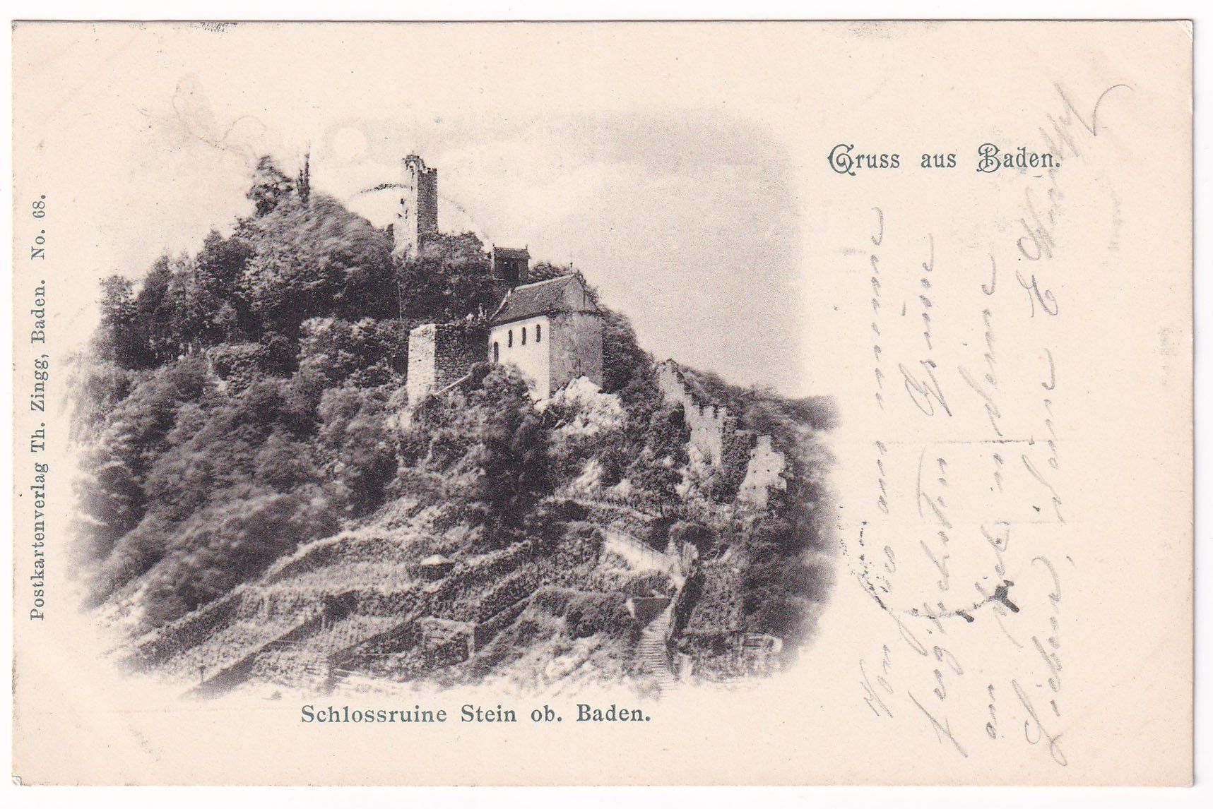 Cartoline postali: Gruss aus baden 1899 – Usato da Cormoret venduto da Pascalll2001