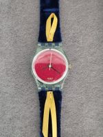 Swatch Lady LG114 "Cord on Bleu", mit Samt/Lederband 1994