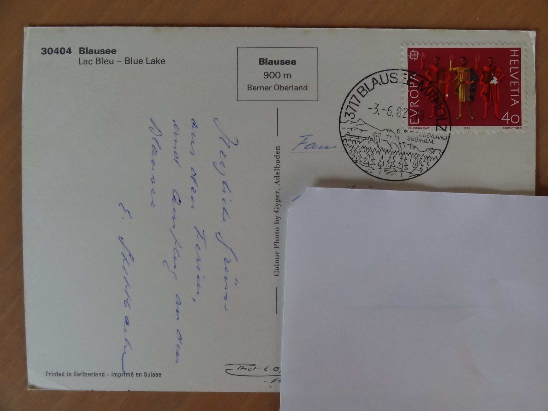 Cartoline postali: Lac Bleu - Blausee - BE - 2 AK – Usato da St Léonard venduto da Riglin 3