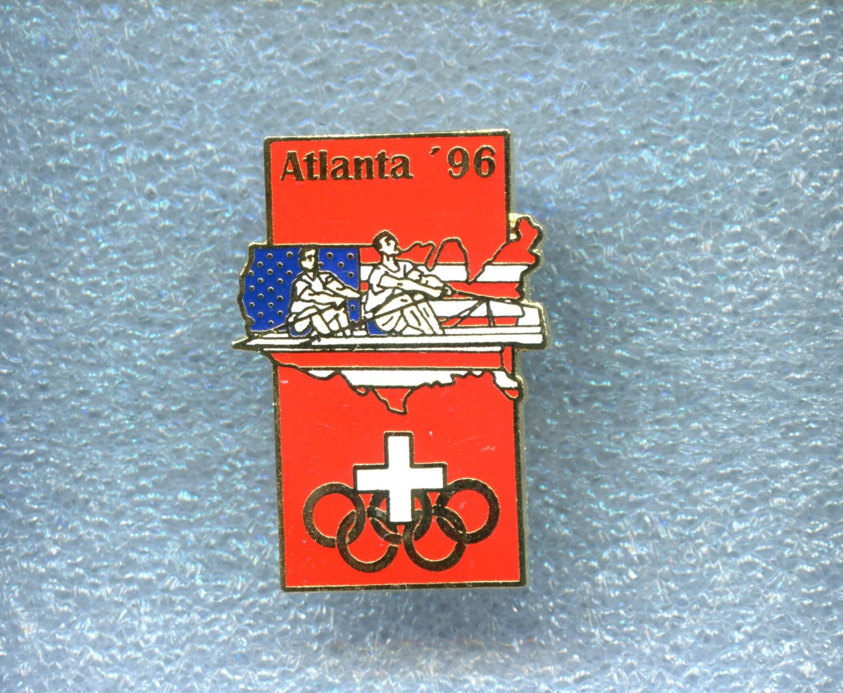 Placchette & Badge: Olympiade Atlanta '96  RUDERN – Usato da Winterthur venduto da Sammleroase