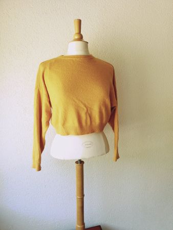 PULLI PULLOVER M MADE ITALY SUBDUED SHIRT TOP zu JEANS ROCK