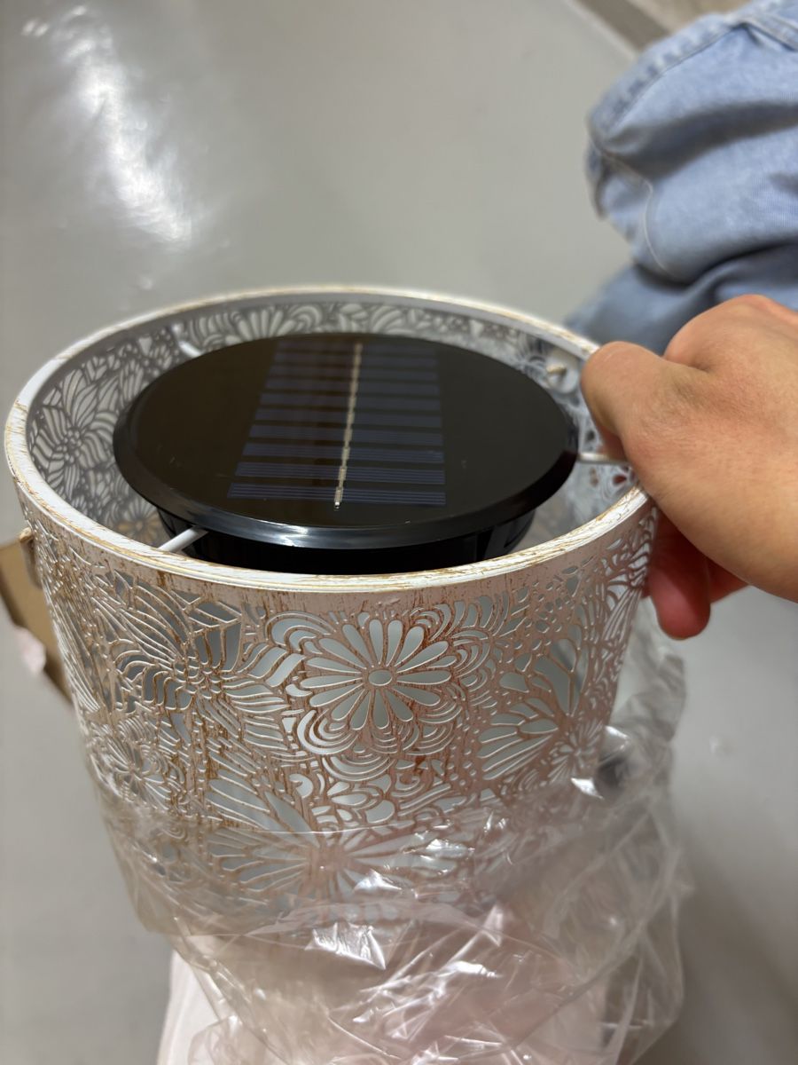 Livique Lampade: Solarlaterne Shadow Dance Weiss  – Nuovo e nell'imballaggio originale da Winterthur venduto da leimaj 3